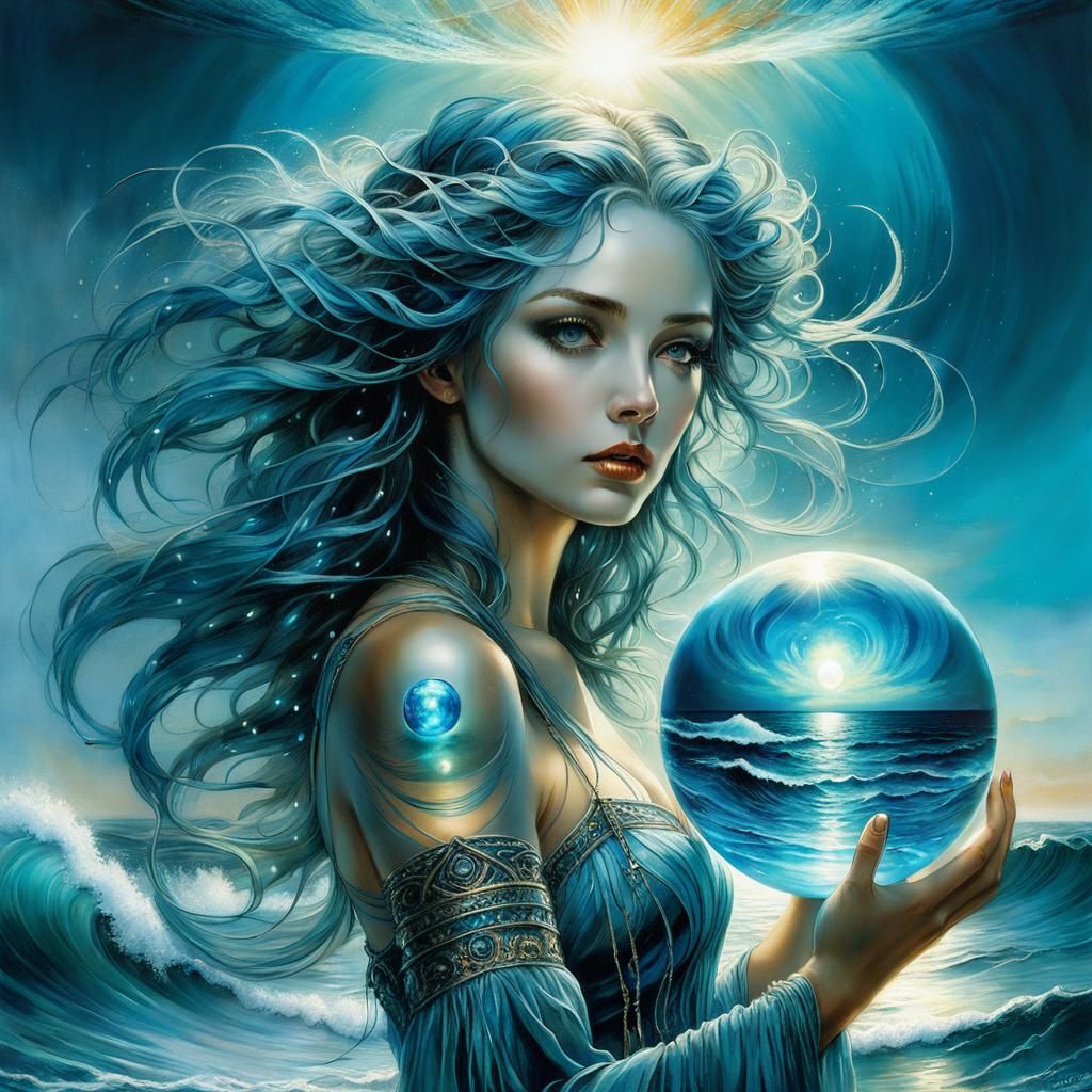 Aquata the sea witch - AI Generated Artwork - NightCafe Creator