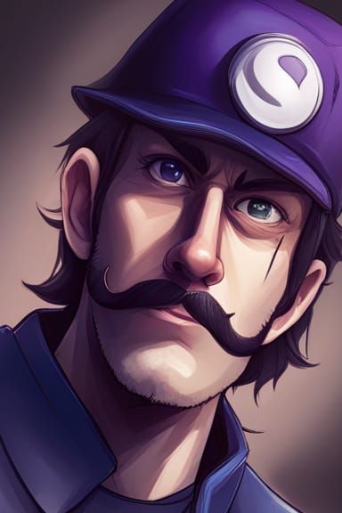 Waluigi Ai Generated Artwork Nightcafe Creator