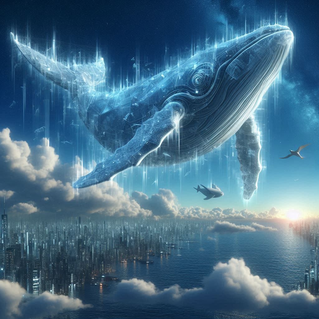 whale hologram