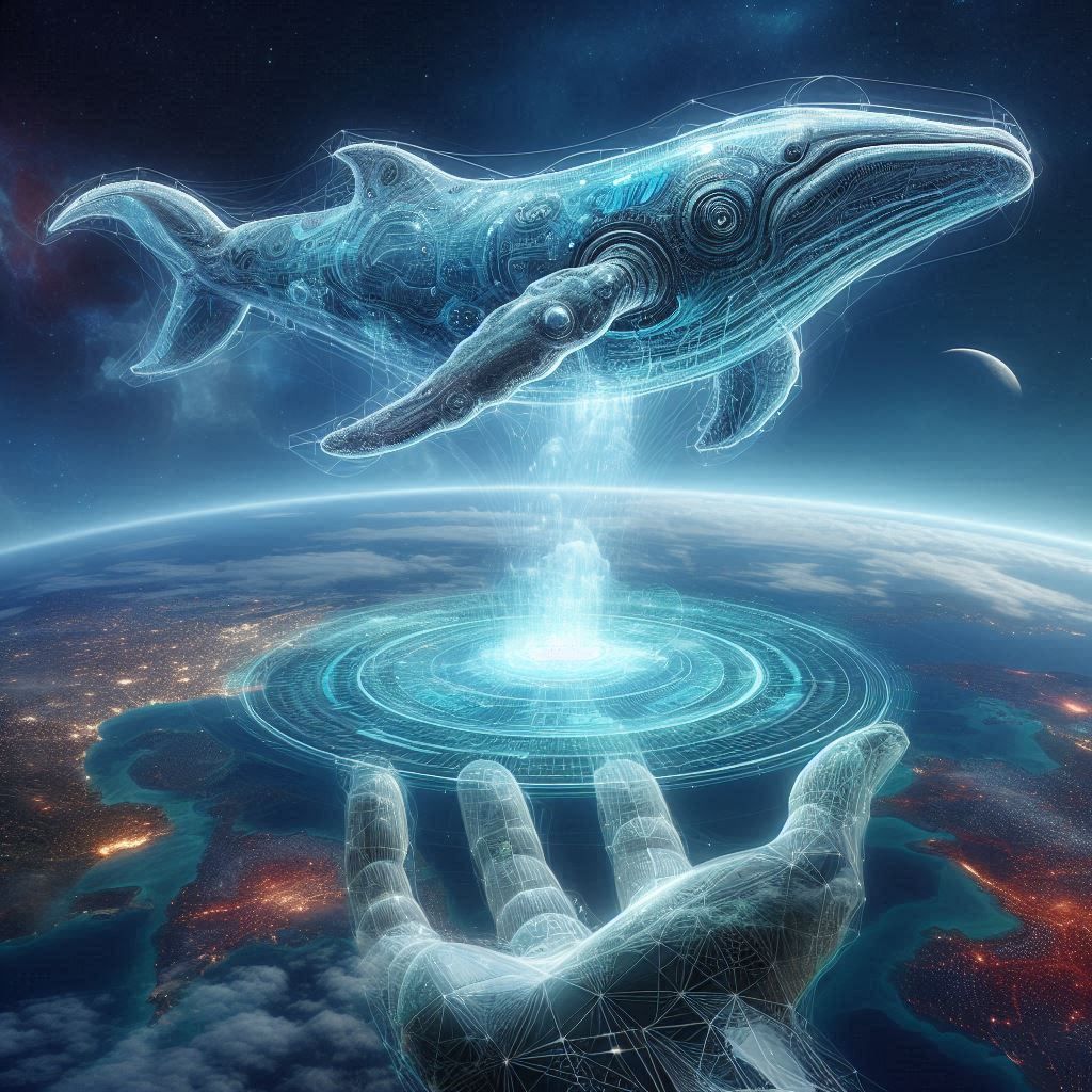 whale hologram