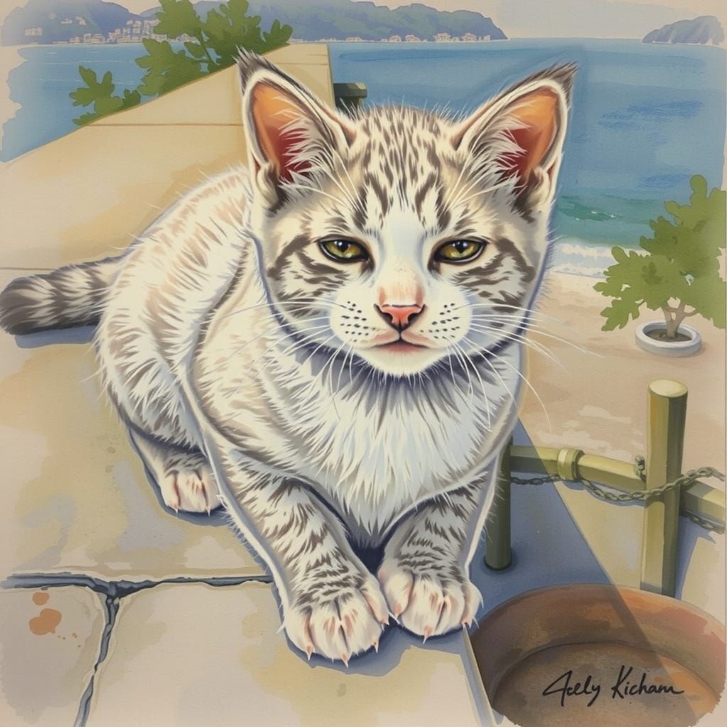 Enjoying the sea breeze 