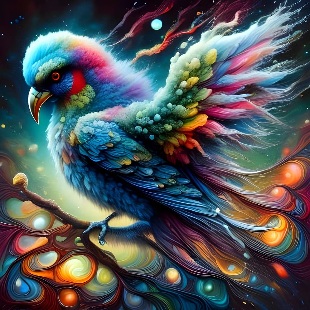 Bird of Bright Feathers  by @Natural Disaster