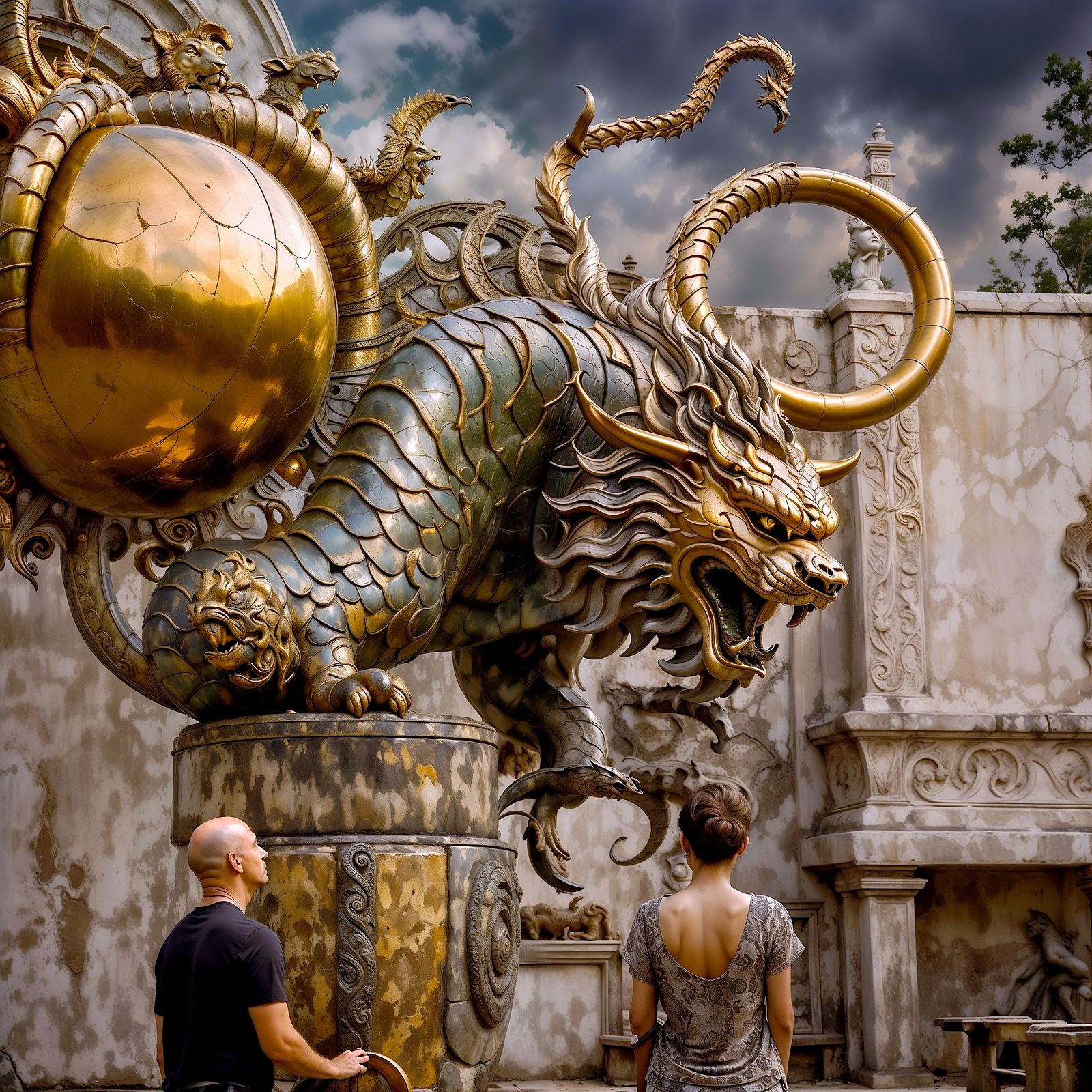 The temple guardian still has some power - Variations #64