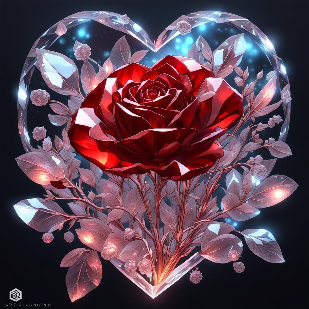 Crystal Heart  by @Pop