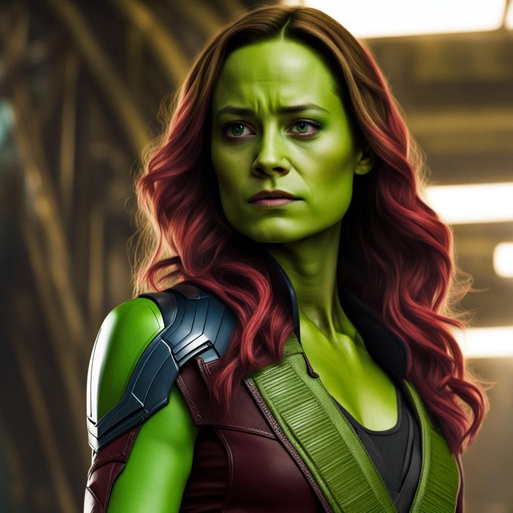 Brie Larson as Gamora - AI Generated Artwork - NightCafe Creator