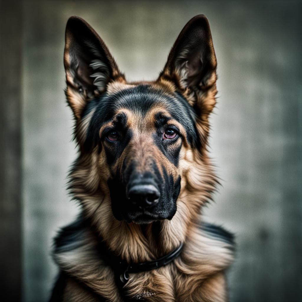 German Shepherd dog - AI Generated Artwork - NightCafe Creator