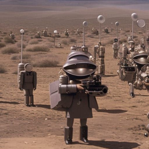 Surreal Consumer Robots in a Dreamlike Setting