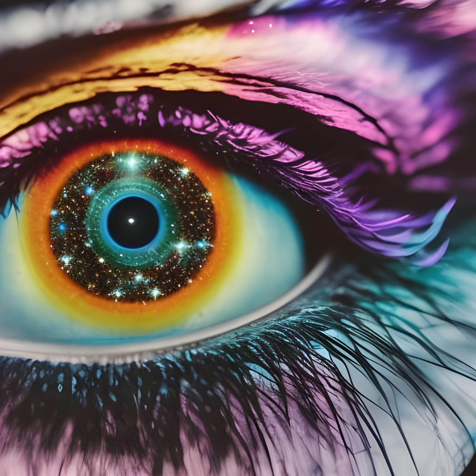 Starry eye - AI Generated Artwork - NightCafe Creator