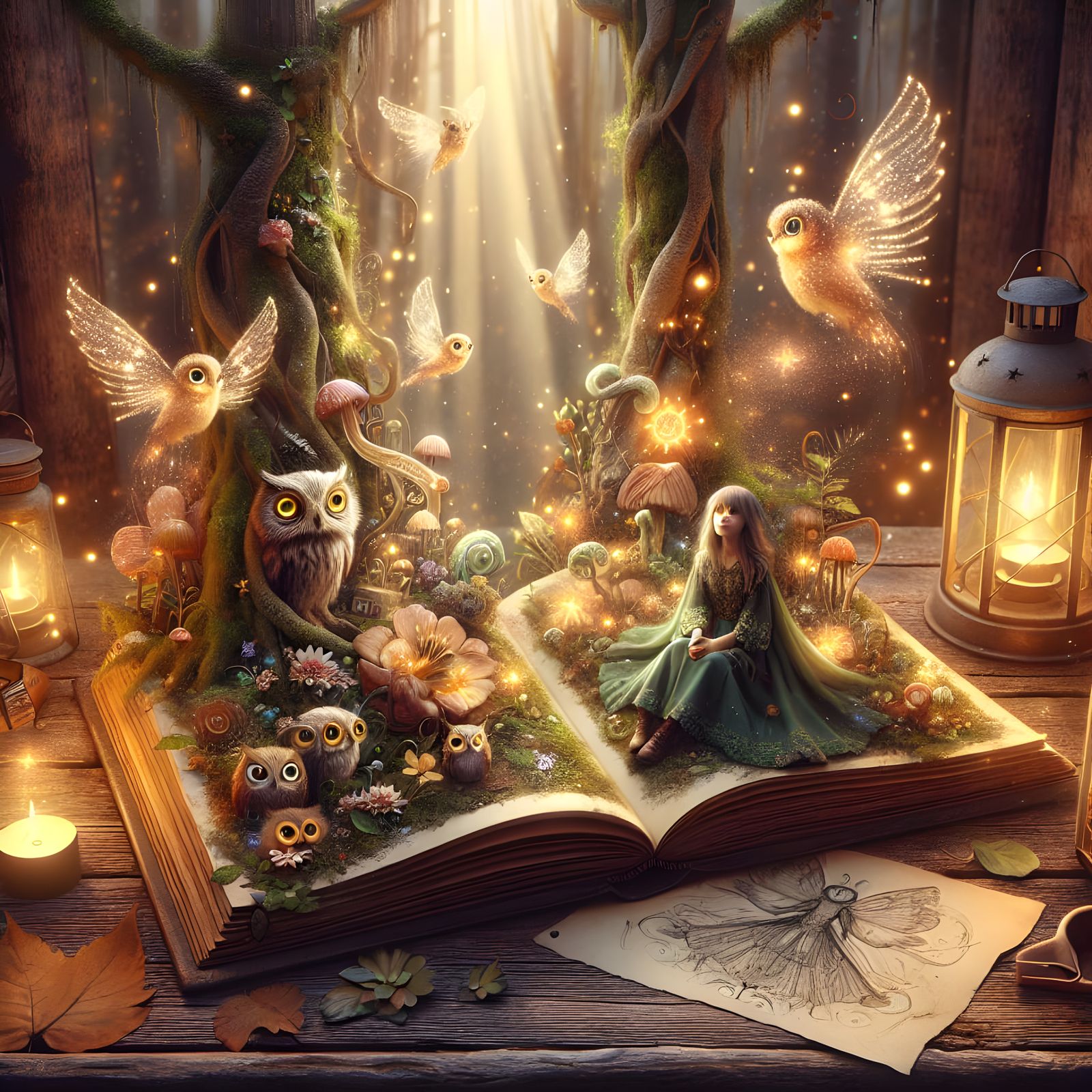 fairy tale book full of magic  by @EB