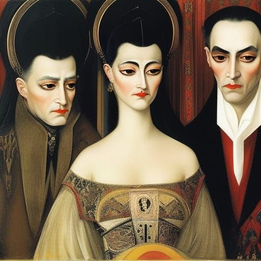 Good and smart vampire lord with two siamese cats 
By Mikhai...