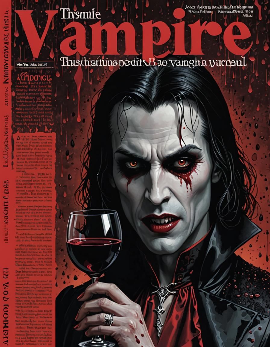 The Vampire 🦇 Magazine - AI Generated Artwork - NightCafe Creator