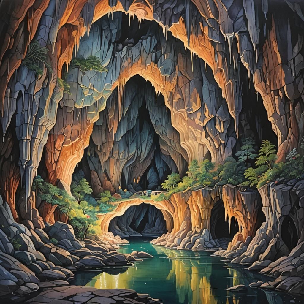 The Glittering Caves.