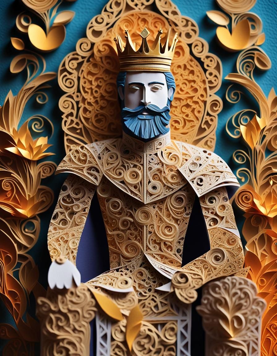 Paper Art of a King