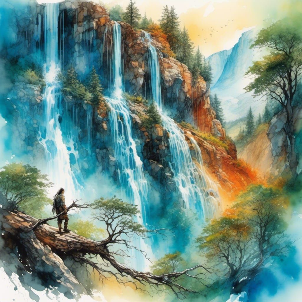 Waterfall   by @undefined