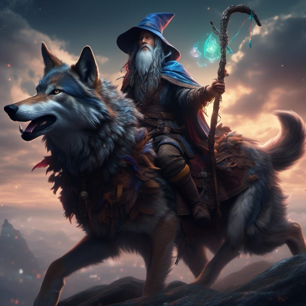 Wolf Riding Wizard Sephardic