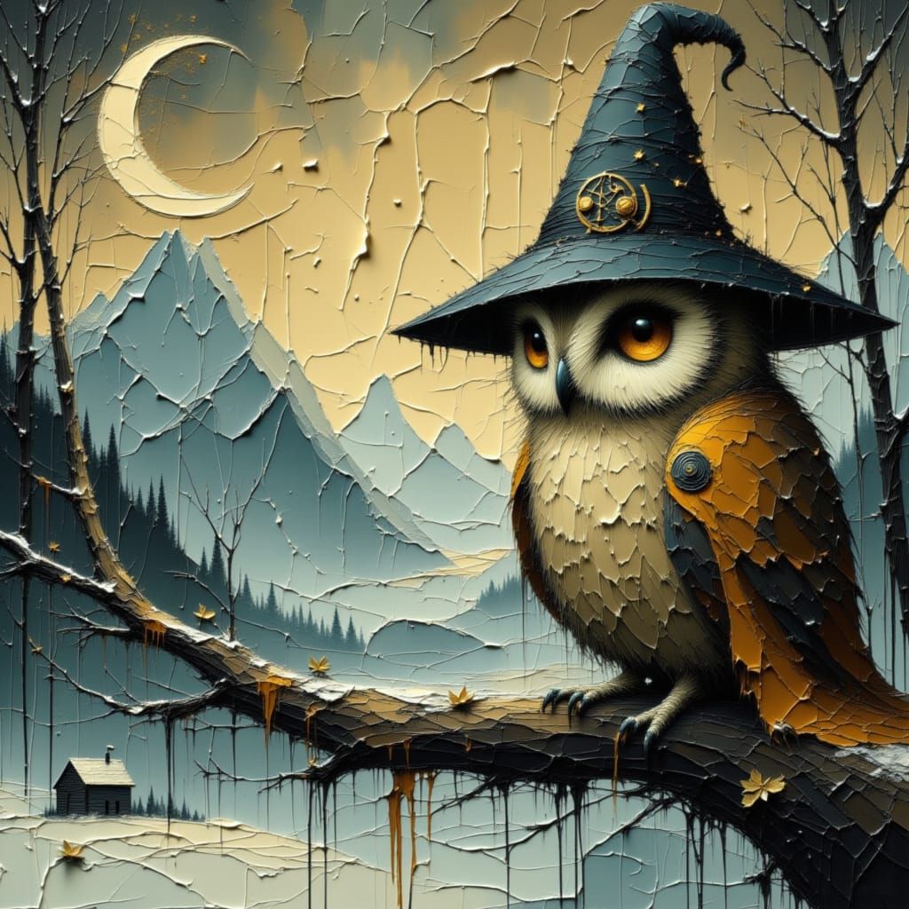 Owl Wizard  by @Carianne Cuthbertsson