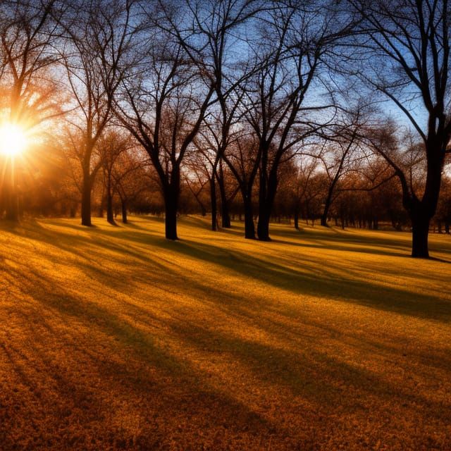 Fall sunset in Central Ontario