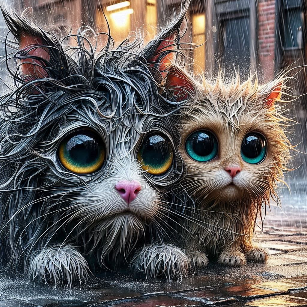 Dog and Cat or Big Eyes!!!