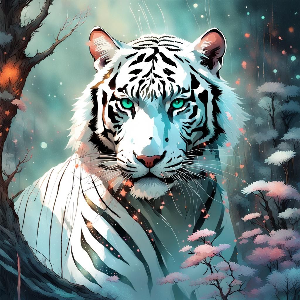 Ethereal Tiger  by @Camellia Lane