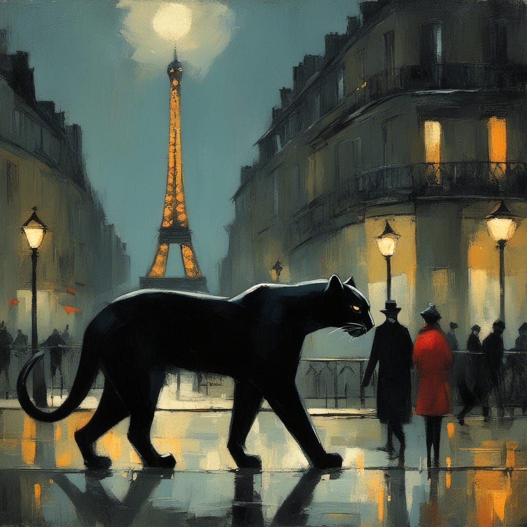 A panther in Paris
