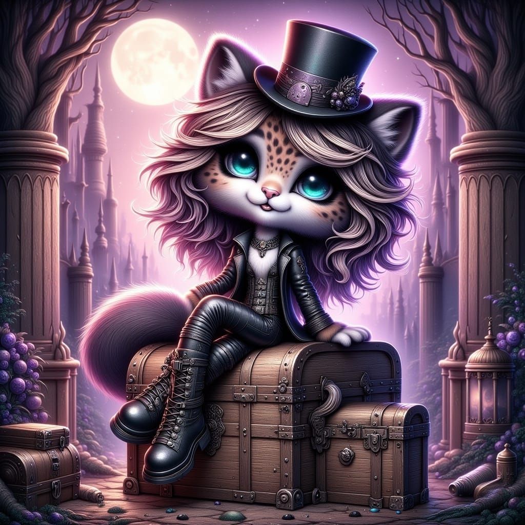 Testing <lora:-Goth Felines-:1.0>