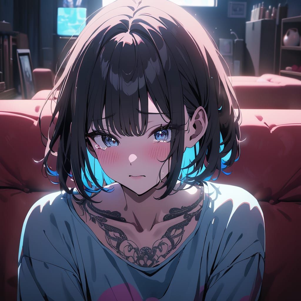 Raver Goth Crying Wildcard