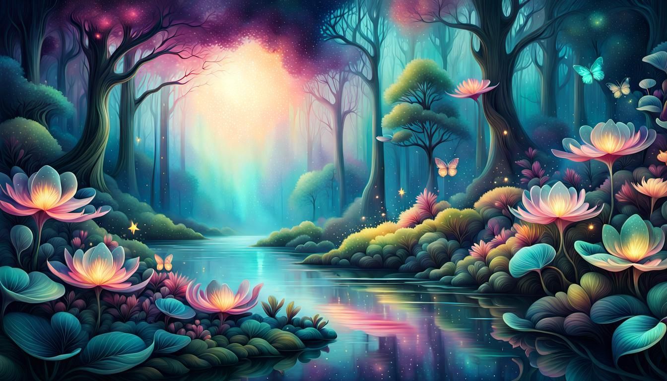 The Enchanted Forest - AI Generated Artwork - NightCafe Creator