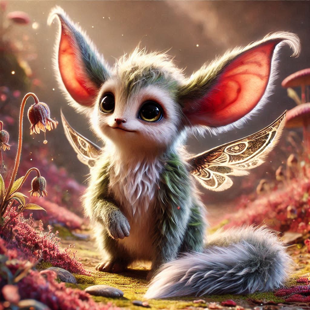 adorable fairy-tale fantasy creature portrait..