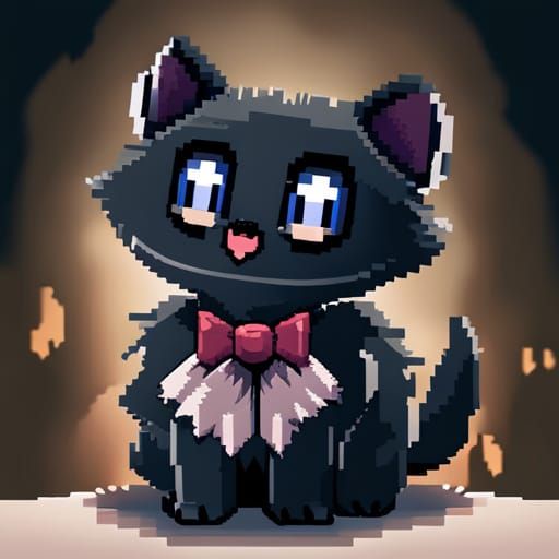 Pixilart - cat pixels by Anonymous
