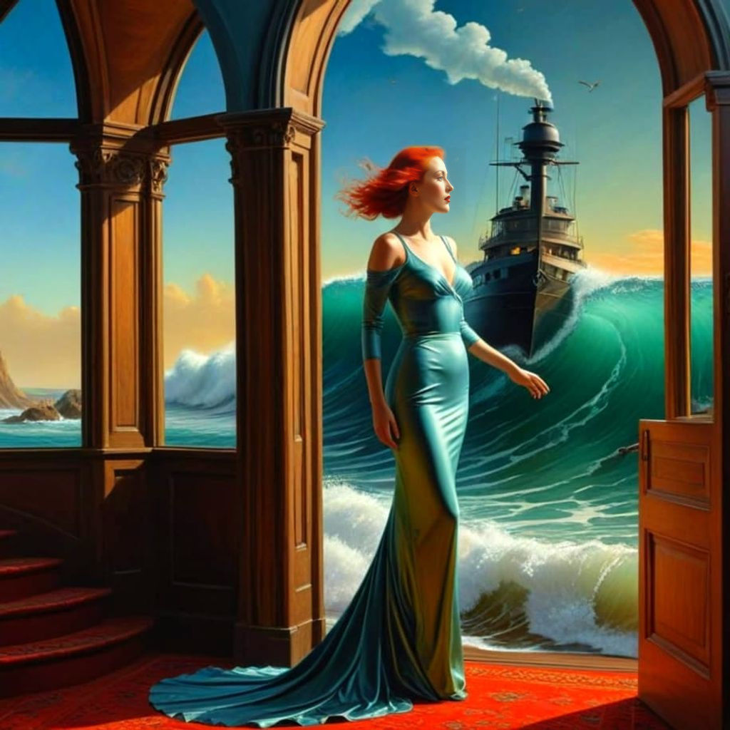 Surreal Absurdity: A Fantastic and Enigmatic Scene