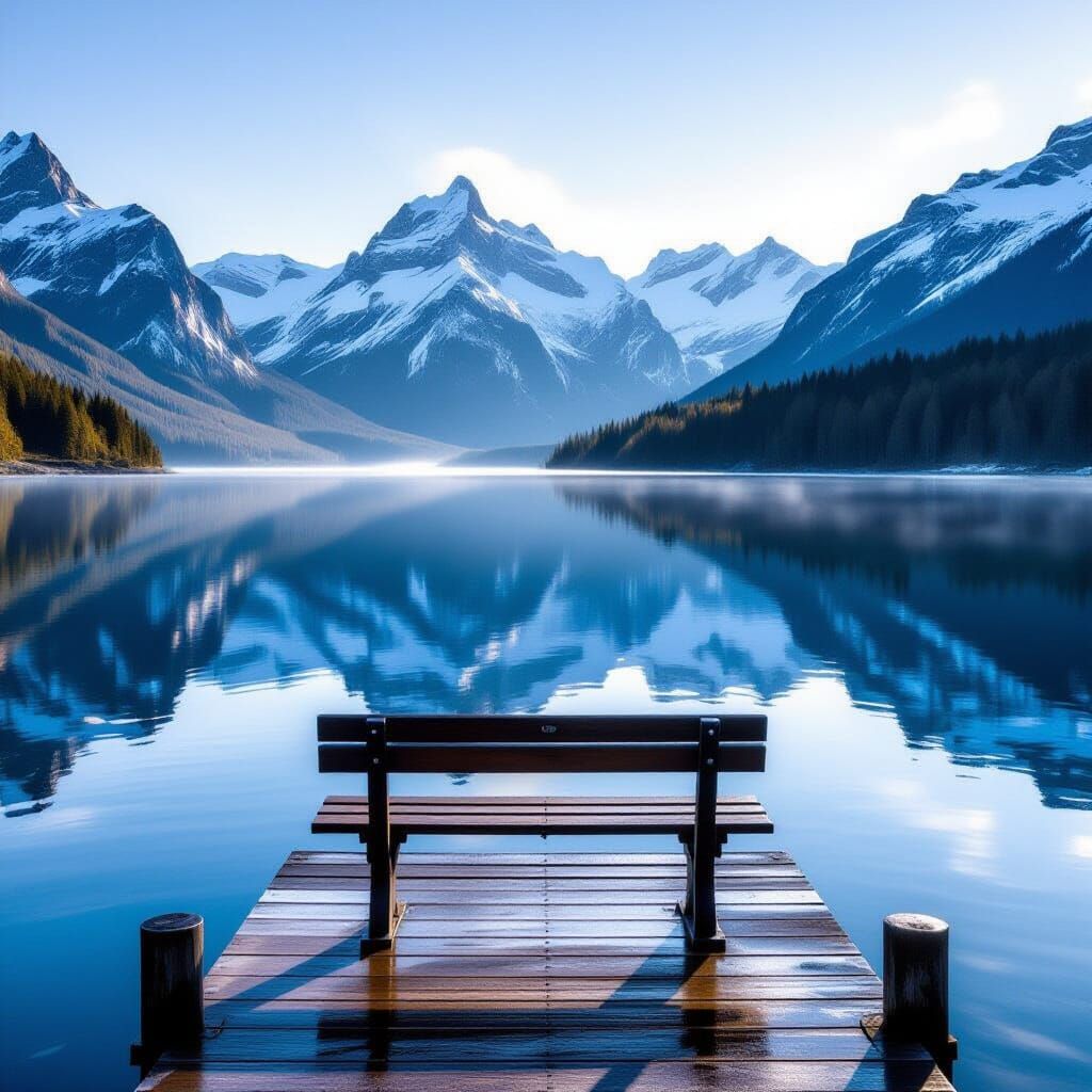 Mountain Lake Serenity  by @Sapphire 