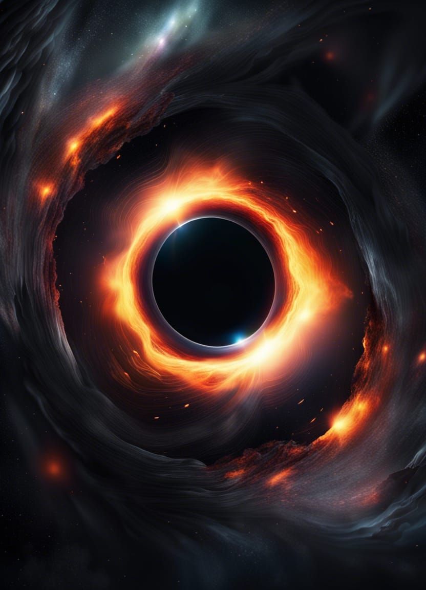 Hyper Realistic Black Hole - AI Generated Artwork - NightCafe Creator