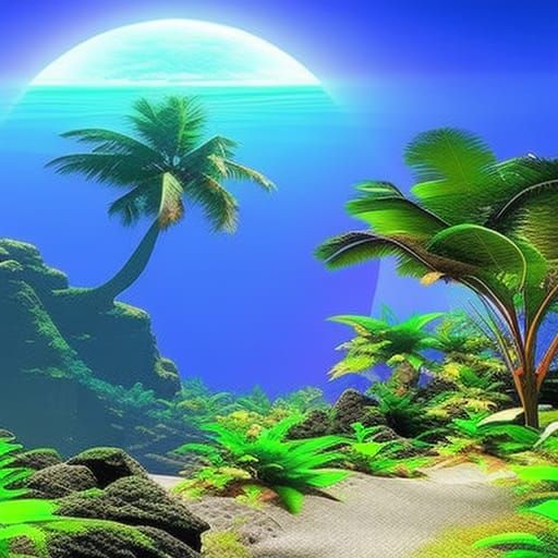 Magical tropical island 