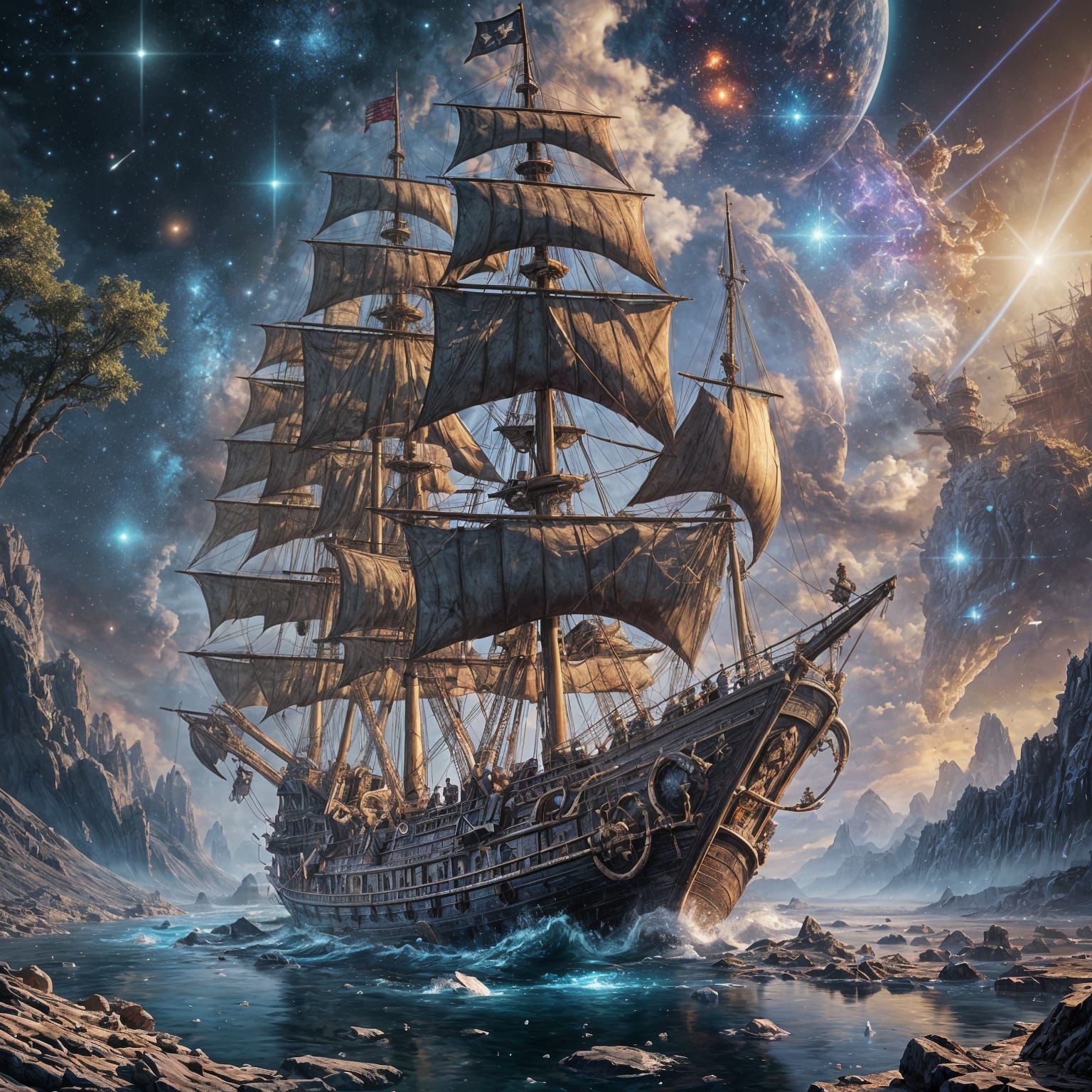 Celestial Voyage from a far away realm  by @undefined