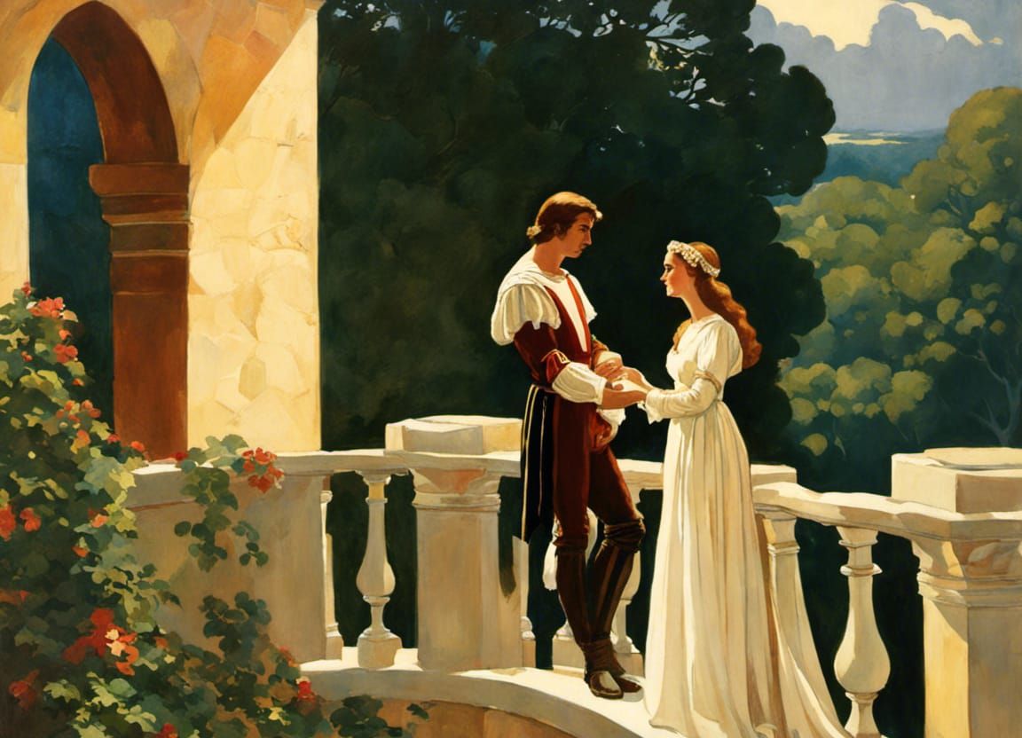 Shakespeare's "Romeo and Juliet" (1597) Illustration  by @doGooder