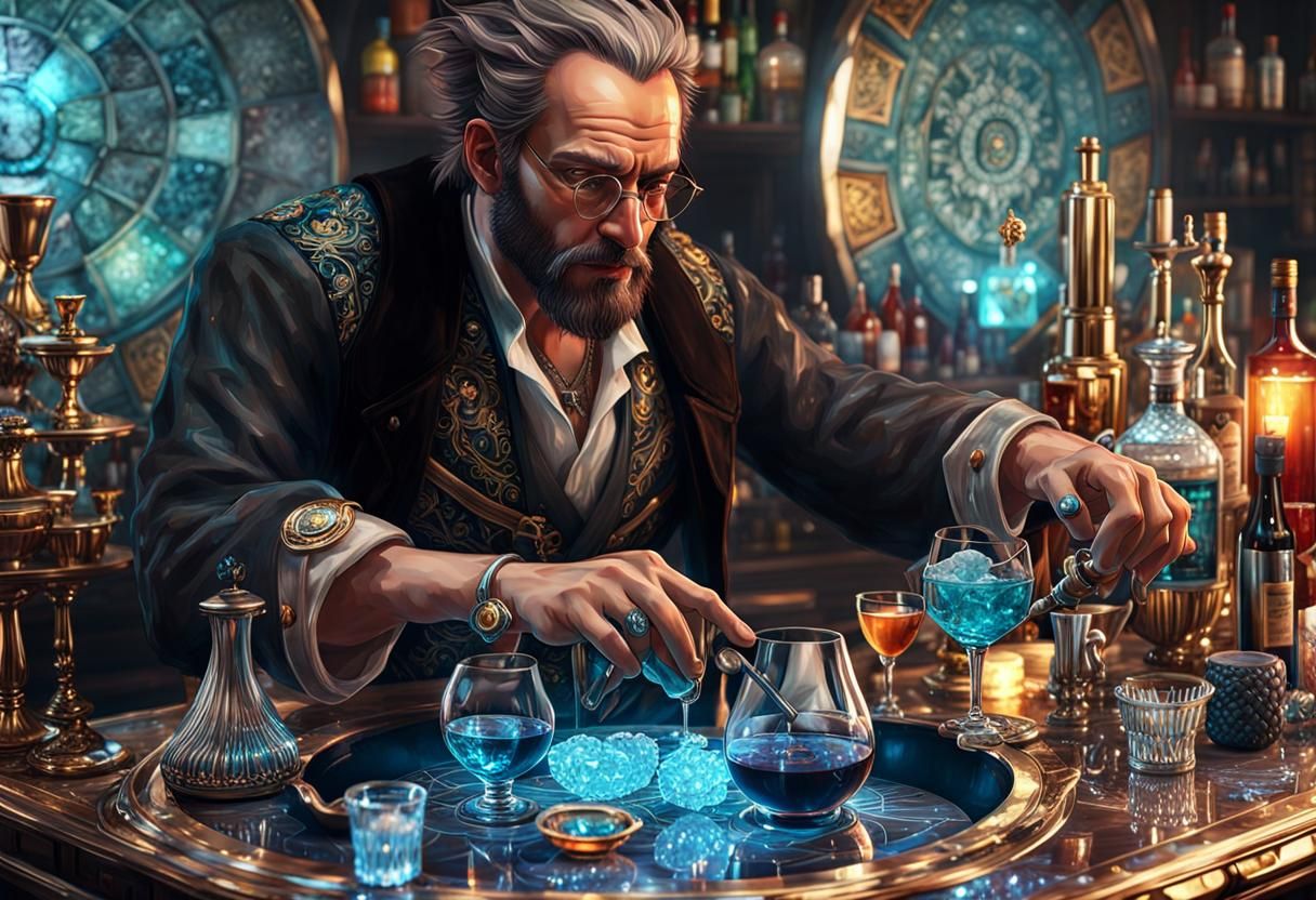 Alchemist bartender  by @Manaland