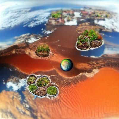 A terraformed Mars
