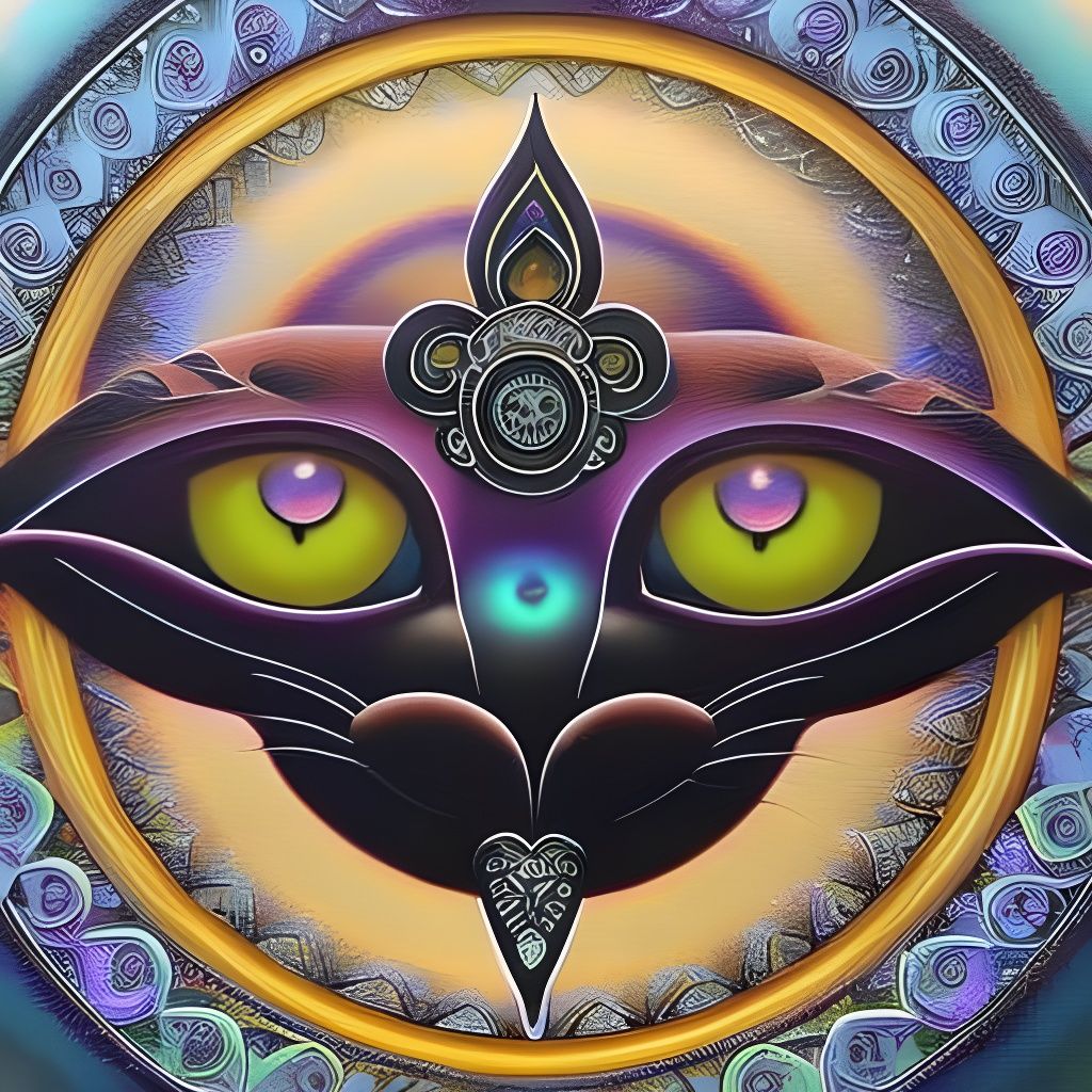 Astral Cat 888 - AI Generated Artwork - NightCafe Creator