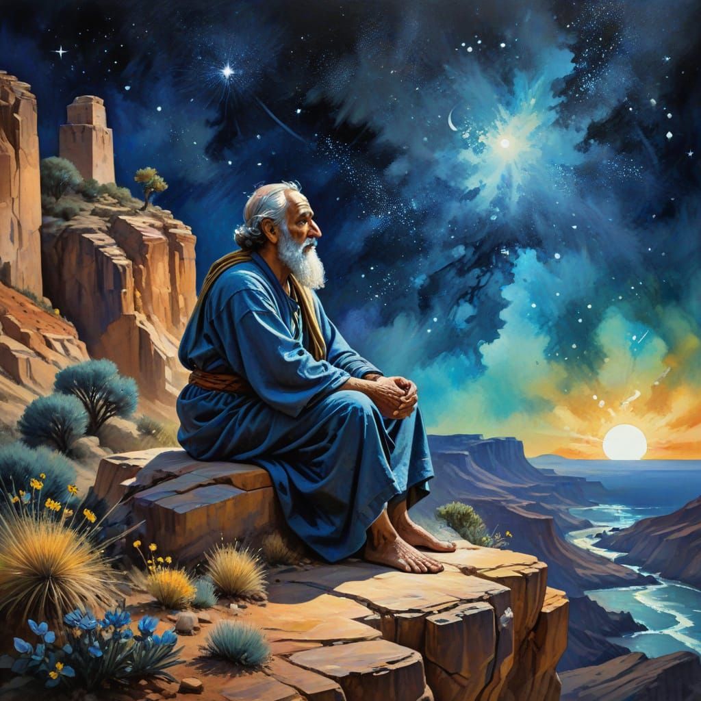 Father Abraham listening in awe as God makes a covenant with him.  by @JesusS8ves