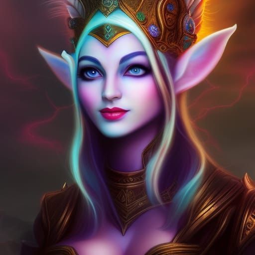 Elf Goddess 11 - AI Generated Artwork - NightCafe Creator