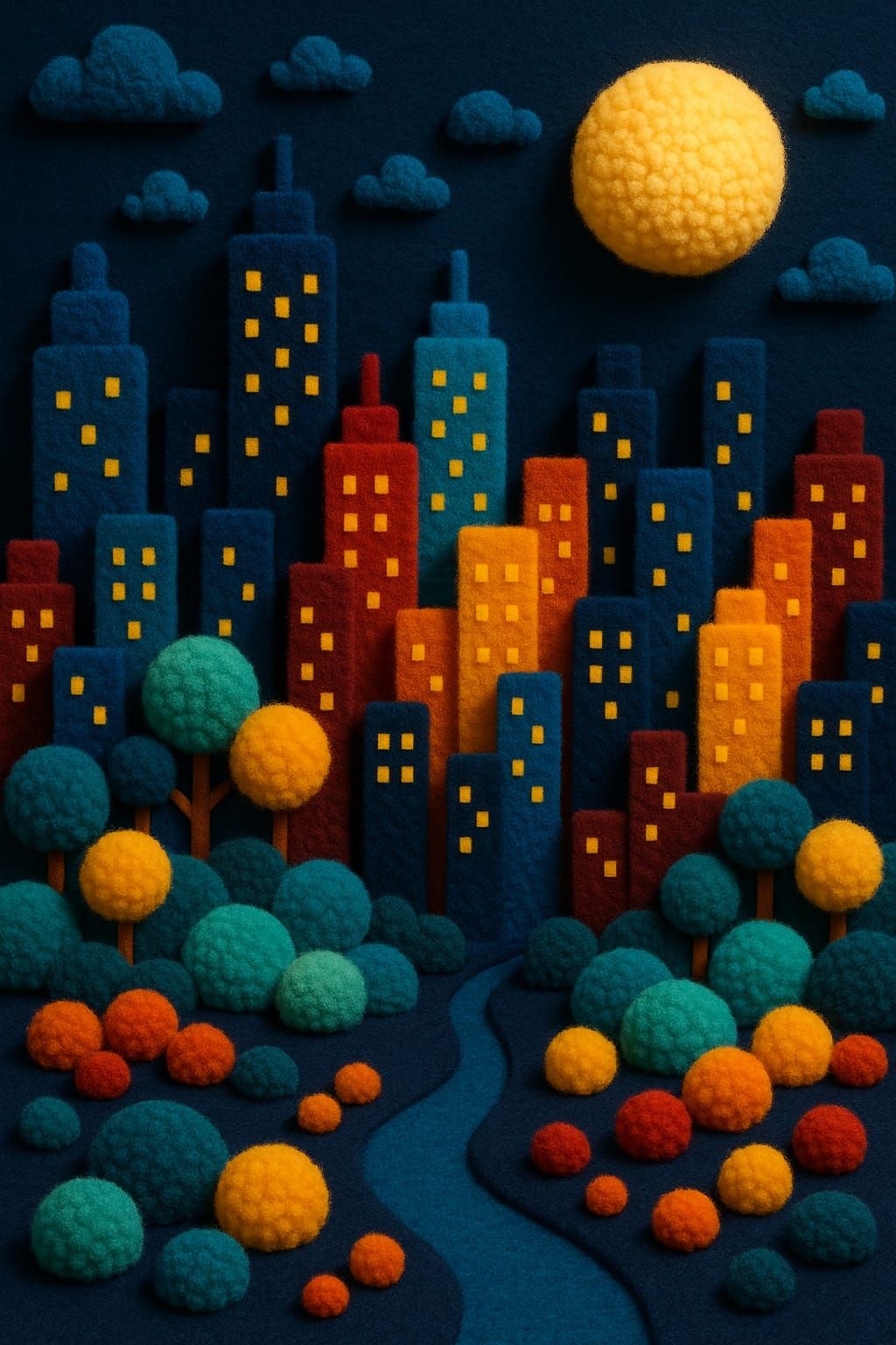 Felted Metropolis: A City That Dreams in Yarn