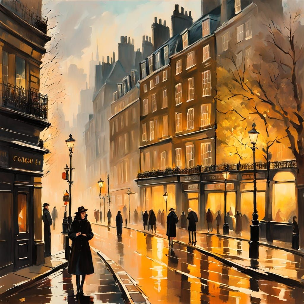 The mist comes to London evening 4  by @Steve Dufour