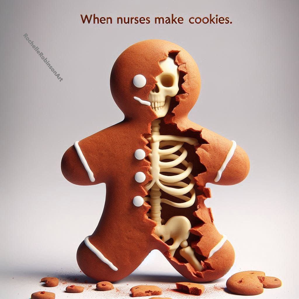 Gingerbread Man Cookie - Skeleton