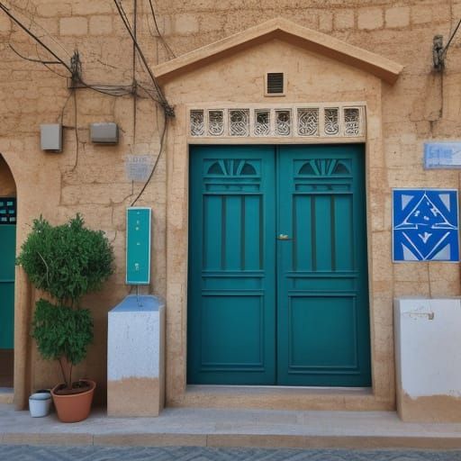 Child Floating in Abstract Space