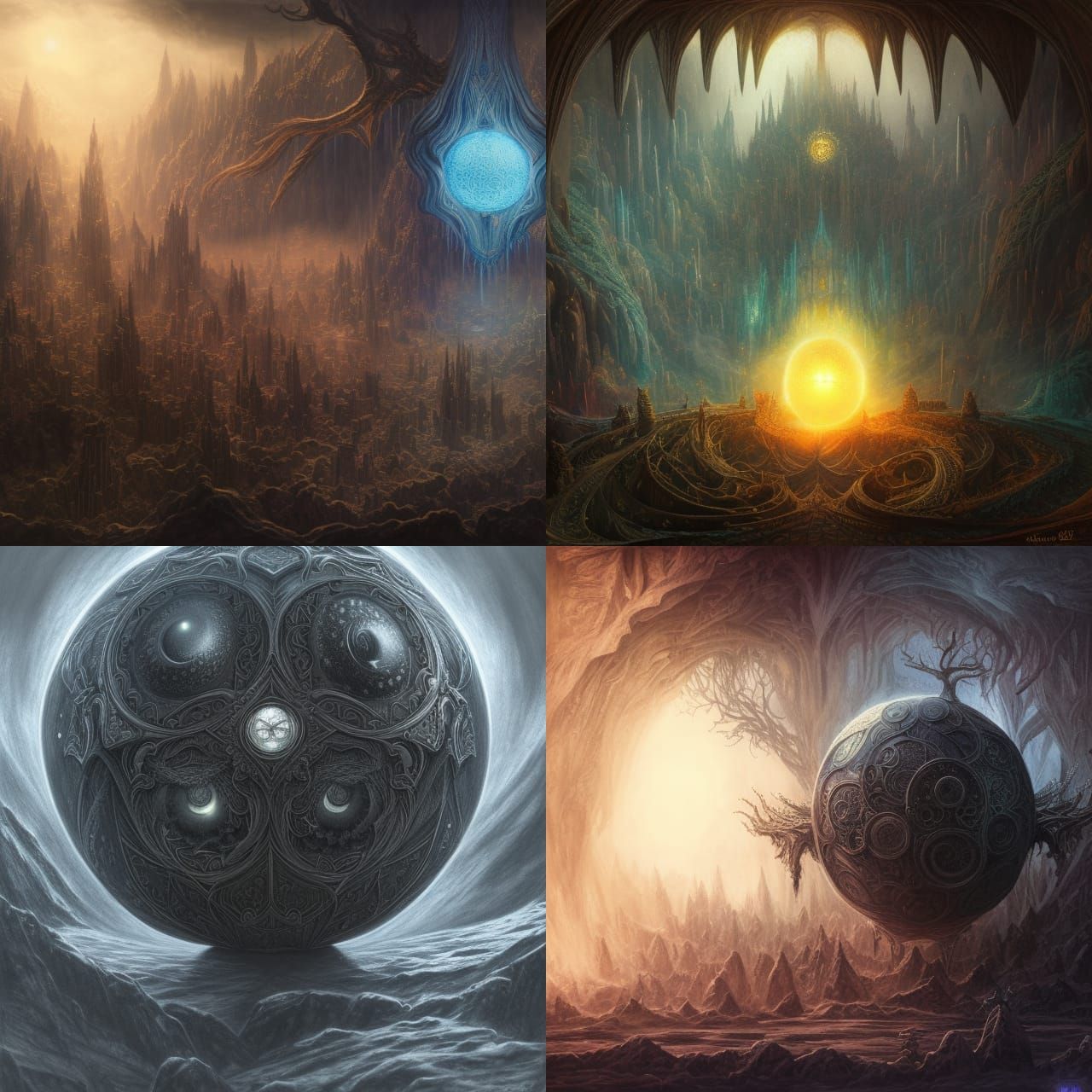 Elven Mystic's Cataclysm: A Detailed Crayon Drawing