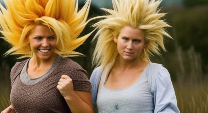 A Realistic and Beautiful Super Sayayin female in a live act...