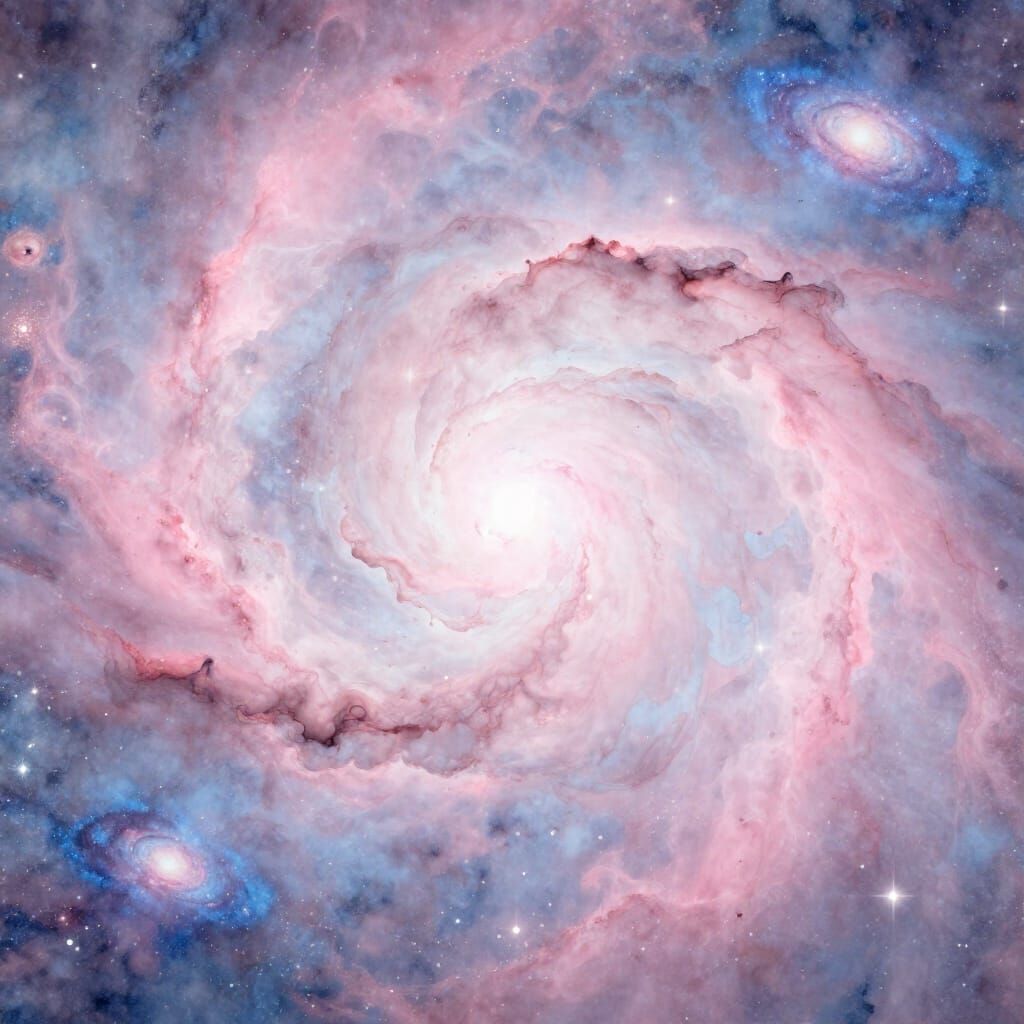 Ethereal Nebula of Pastel Hues and Stardust