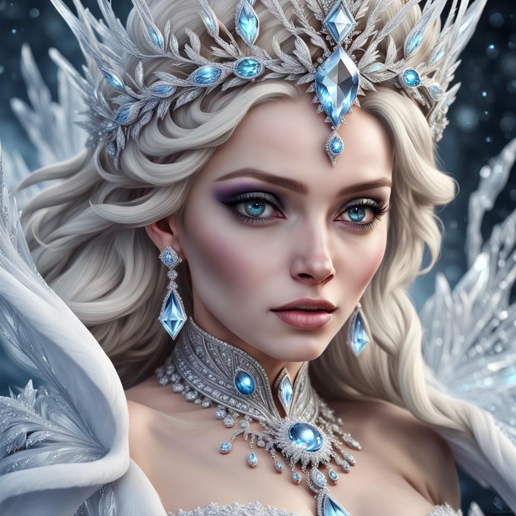 Ice Queen - AI Generated Artwork - NightCafe Creator