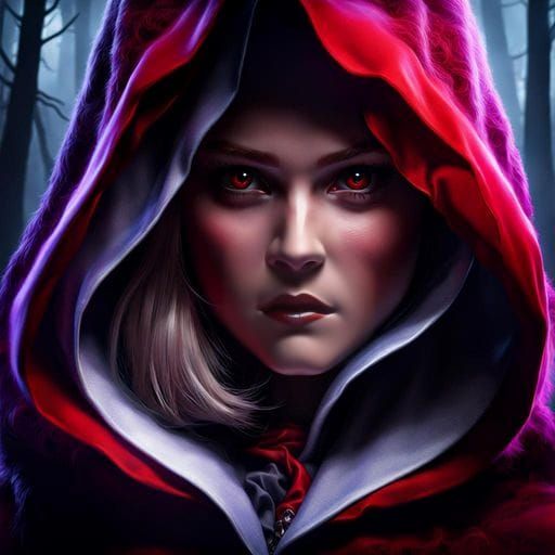 Red Riding Hood becoming a werewolf - AI Generated Artwork - NightCafe ...