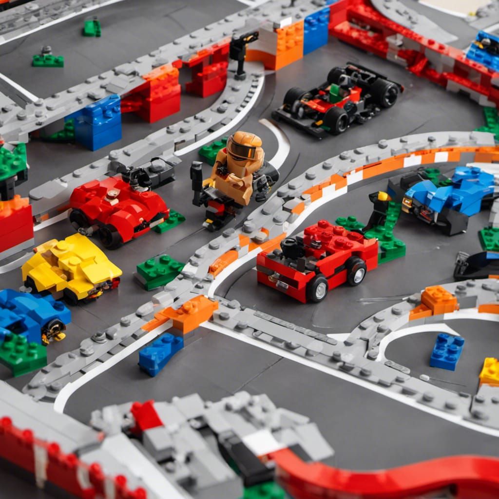 LEGO Race Track - AI Generated Artwork - NightCafe Creator